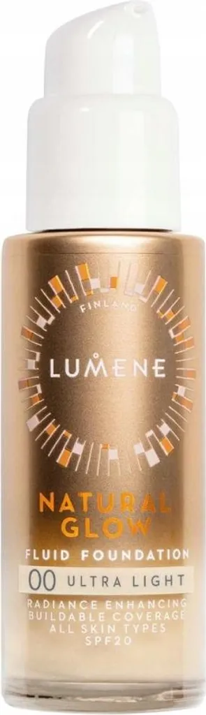 Lumene Natural Glow Foundation 00 Ultra Light - Base Viso Professionale