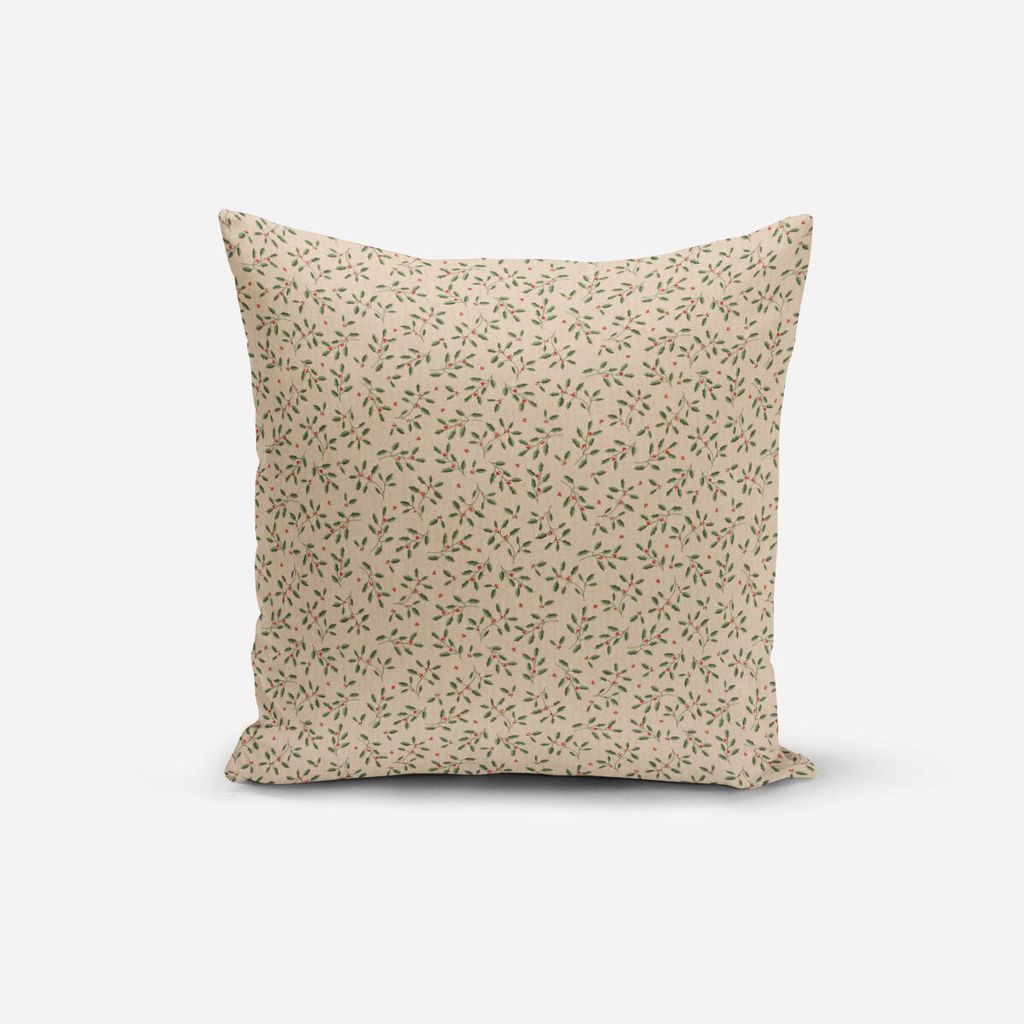 Kissenhülle Stechpalmenzweige natur div. Größen SCHÖNER LEBEN. Größe 60x60cm (HxB) 60x60cm (HxB) Größe