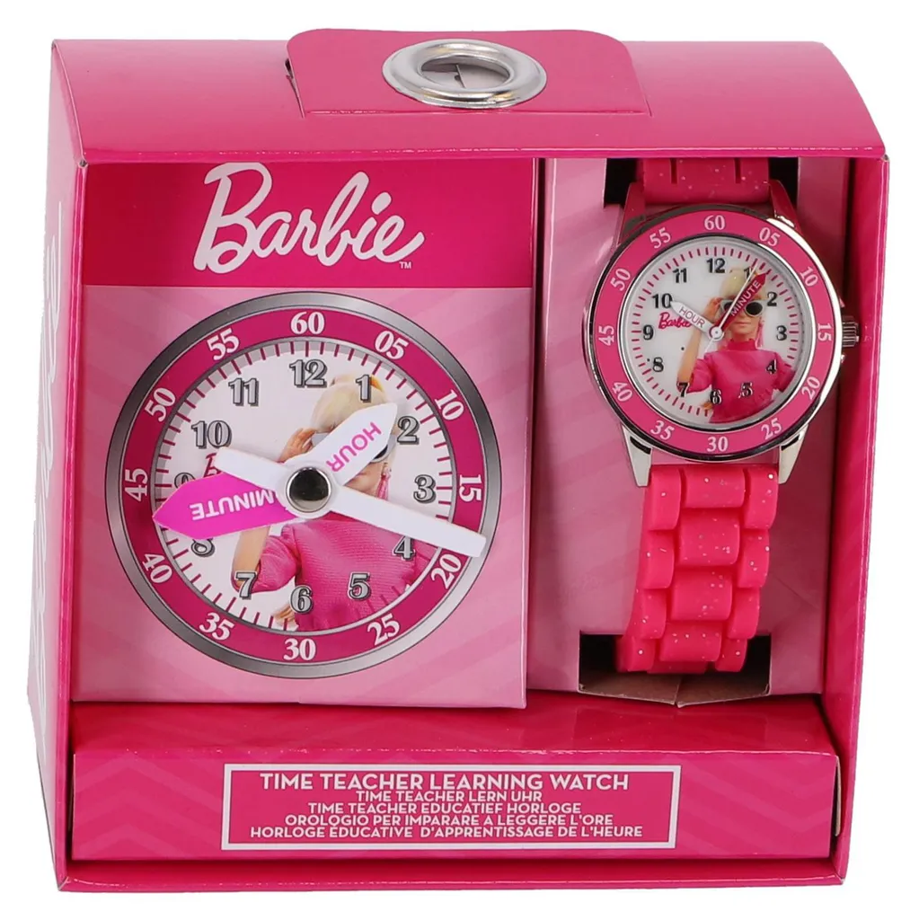 Montre Barbie pour apprendre l'heure facilement et ne plus être en retard