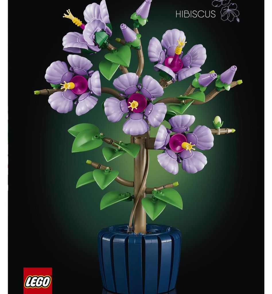 LEGO Botanicals 10372 Hibiscus, Plante Artificielle Avec 4 Image du produit 