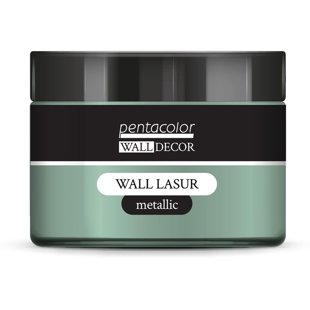 PENTART Wandlasur, Metallic, 150 ml, Grün-Silber