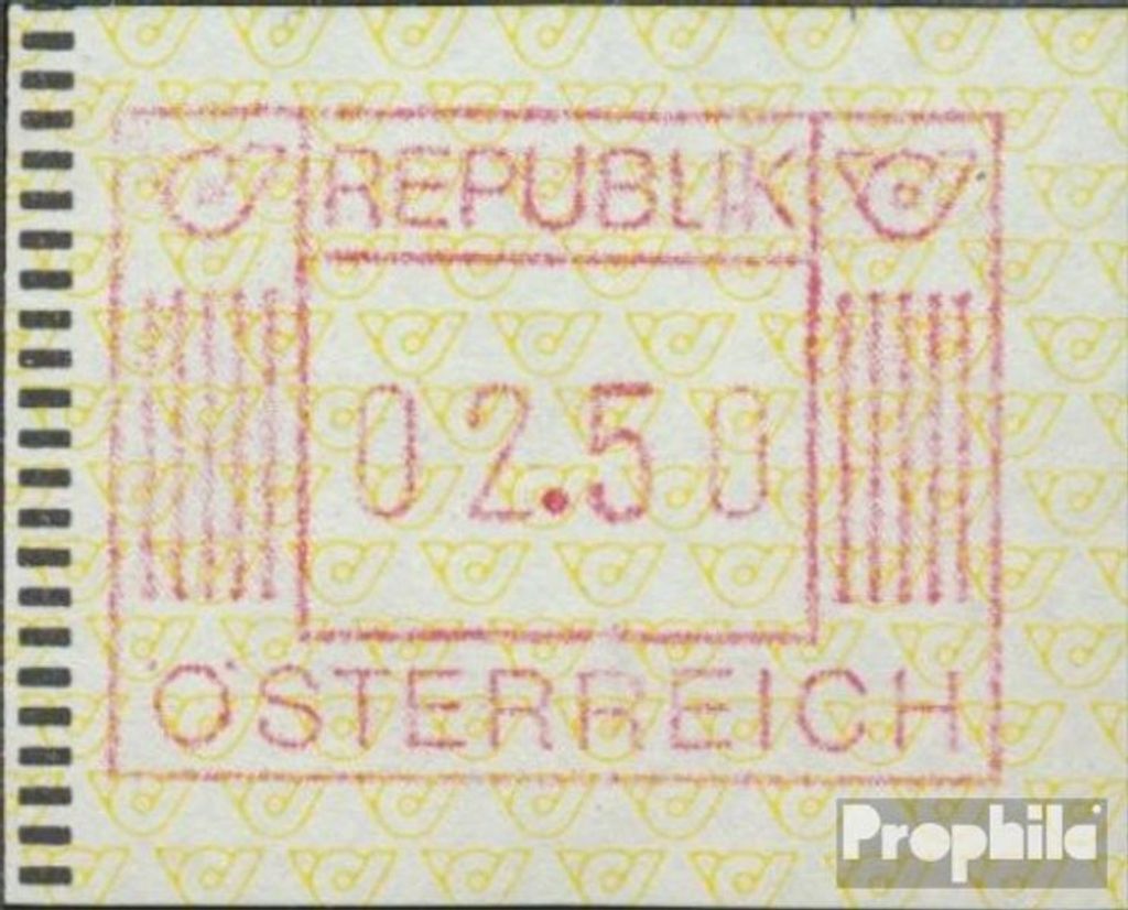 Briefmarken Österreich 1983 Mi ATM1 2.50 Nominale postfrisch Automatenmarke