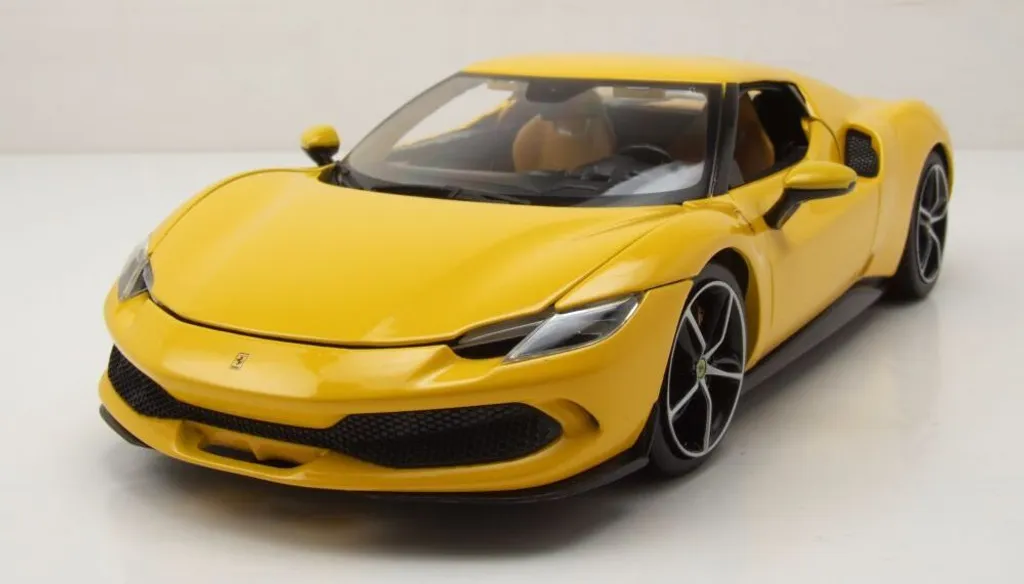 Réplique fidèle Ferrari 296 GTB Bburago 1:18 sans défaut d'ajustement