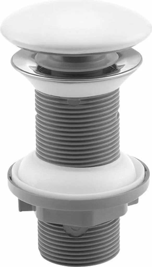 Piletta Scarico 1 1/4 Ceramica per Lavabo Appoggio Senza Troppopieno