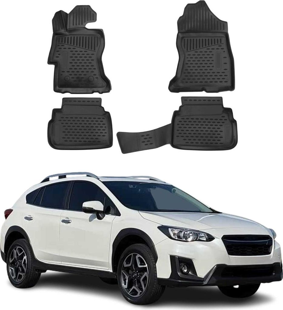 2017-2021 Tappetini Subaru XV TPE Nero 4 pezzi Immagine del prodotto 