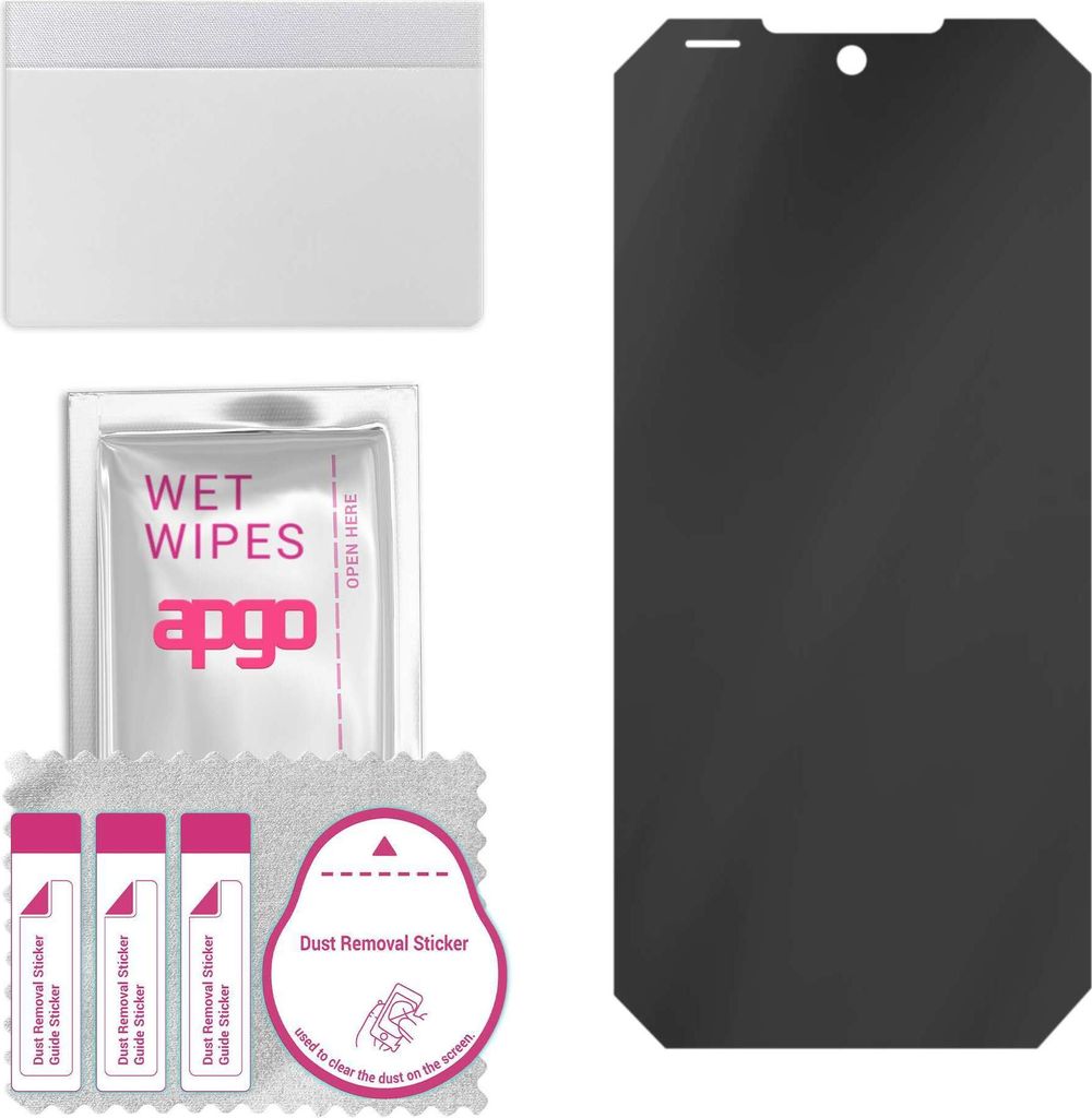 apgo Hybrid Privacy Schutzglas, Matt, kompatibel mit Doogee S100 Pro, Anti-Spy, toller Ersatz für Hartglas, kratzfester Displayschutzglas, Display...