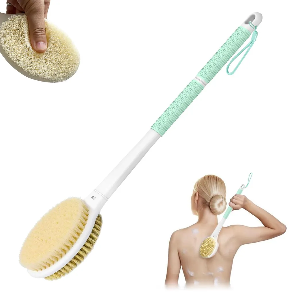 Brosse pour le dos CellGulite Green de 44 cm pour massage et douche