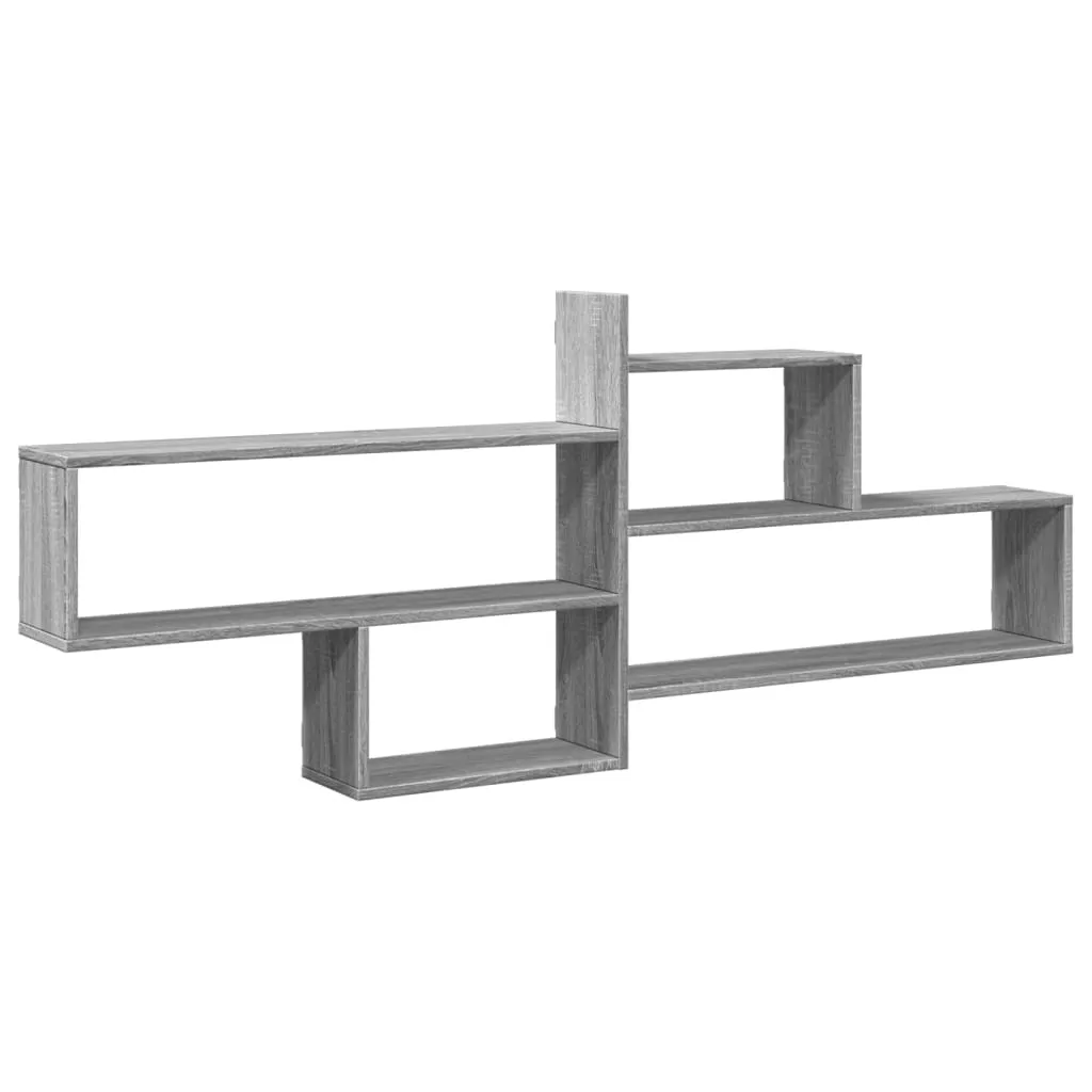 Scaffale a Muro Grigio Sonoma 167,5x18x68 cm vidaXL - Libreria Pensile