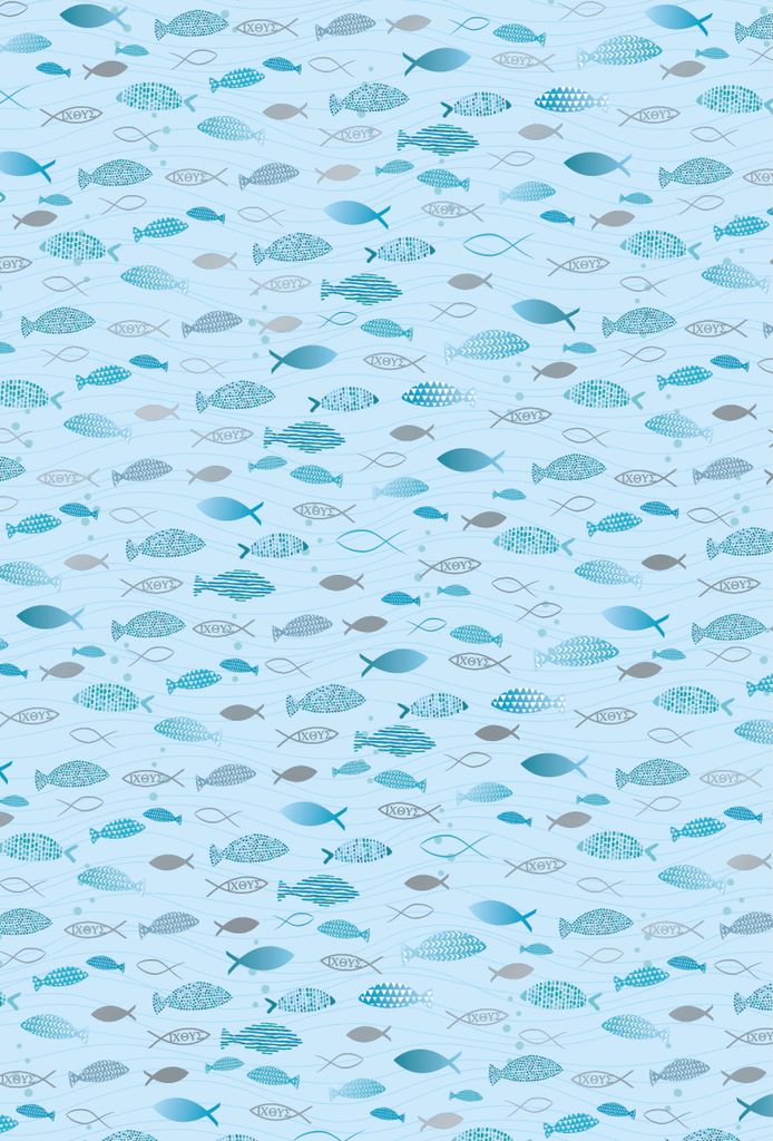 HEYDA Motivkarton Fische A4 (21 x 31 cm inkl. Codierleiste) Produktbild 