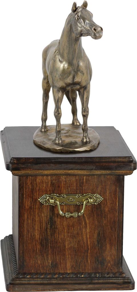 Australisches Zuchtpferd - Eine Urne für die Asche eines Pferdes, eine Urne mit einer Statue, eine elegante Urne mit einem Pferd von der Marke Art...
