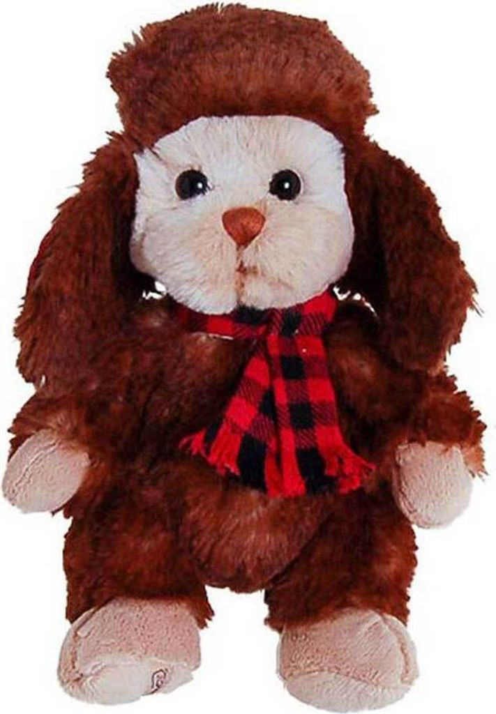 Barbara Bukowski Teddybär Victor mit Mütze Kuschelbär Plüschbär Stoffbär 18 cm