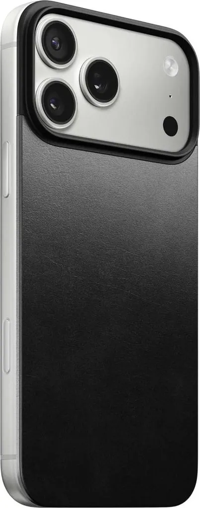 Protection iPhone 17 Pro Max Nomad Cuir Noir : Idéal MagSafe et Charge Qi2
