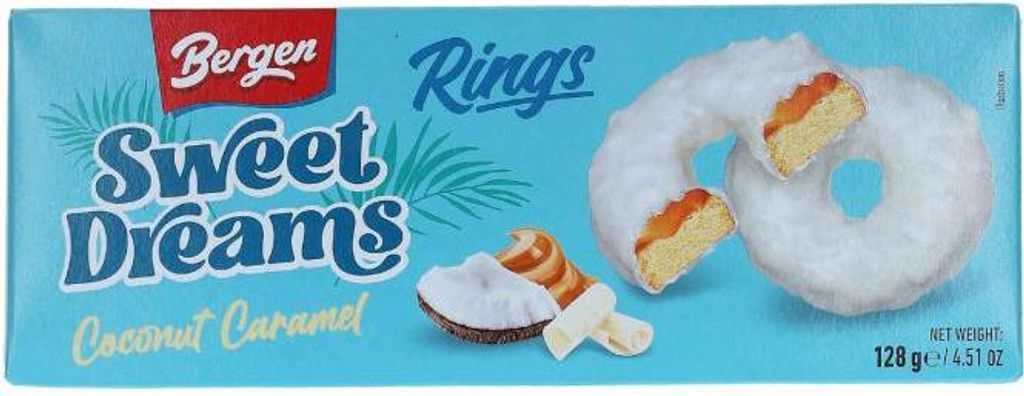 Bergen Rings Sweet Dreams Coconut Caramel 128g