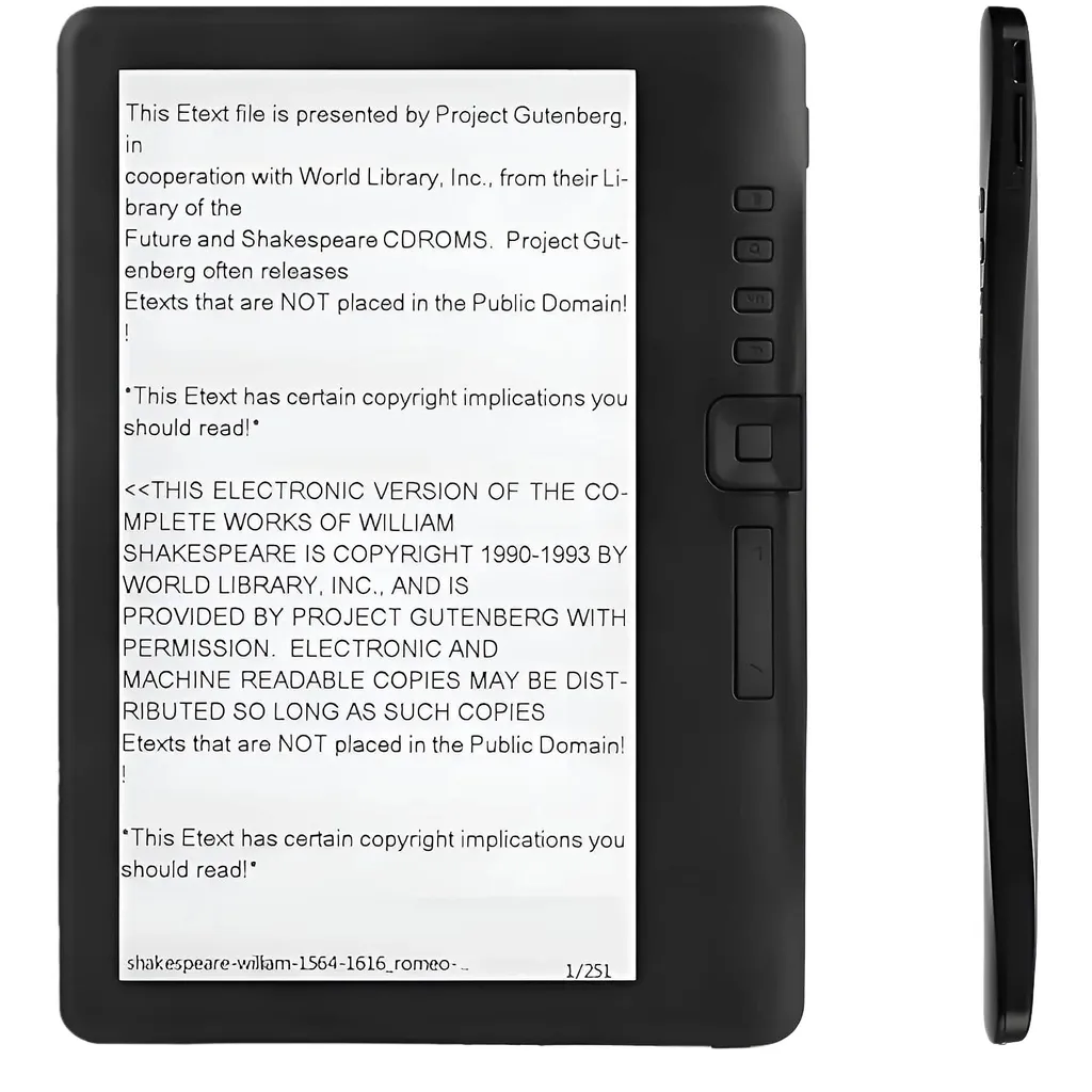 Liseuse Couleur 7 Pouces : Lisez vos PDF sans Fatigue avec 8 Go Inclus