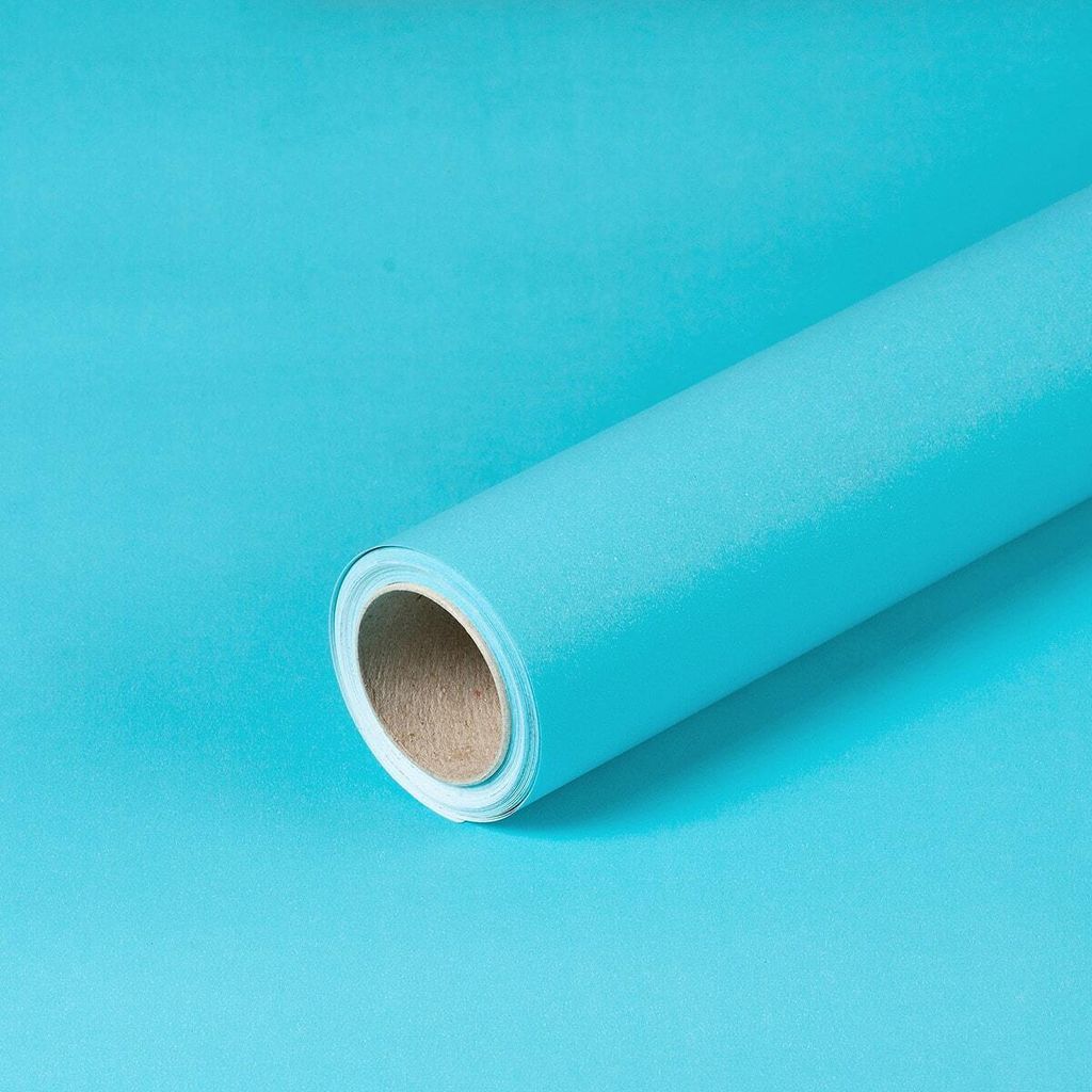 Geschenkpapier Cyan, einfarbig, Jubiläumspapier, 0,70 x 10 Produktbild 