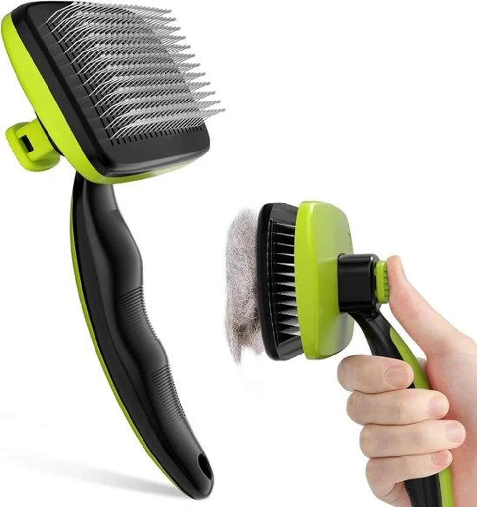 Brosse pour chat à poils courts - Solution anti-poils morts et massage