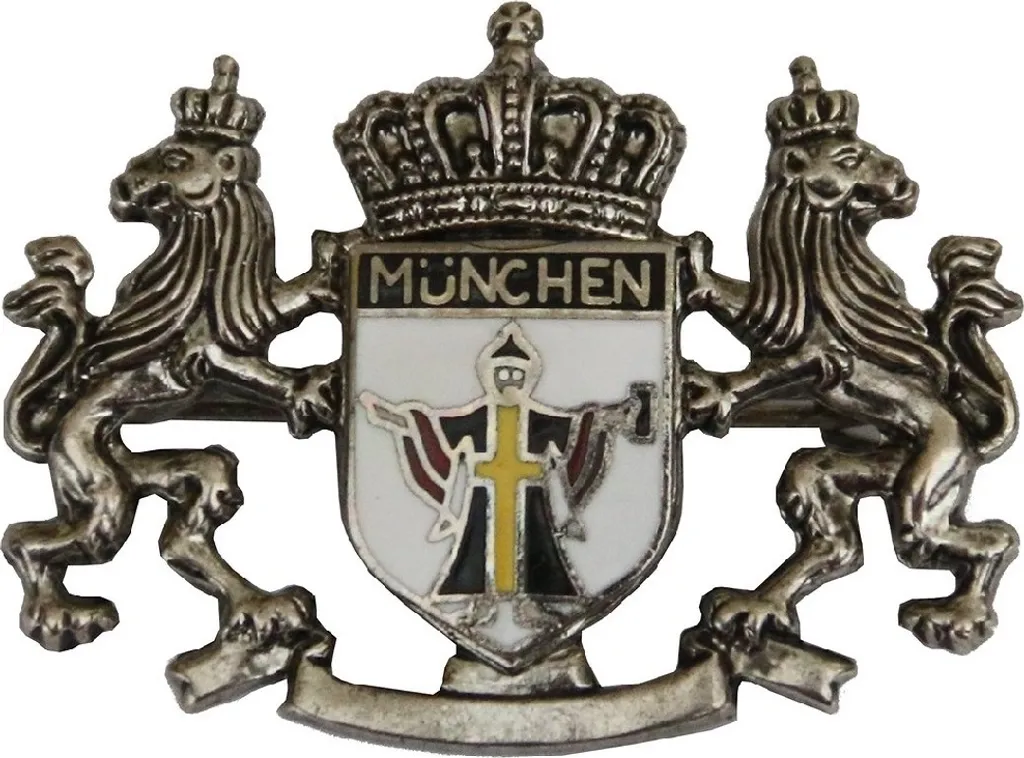 Spilla per cappello con cornice Münchner Kindl di Hut-Breiter