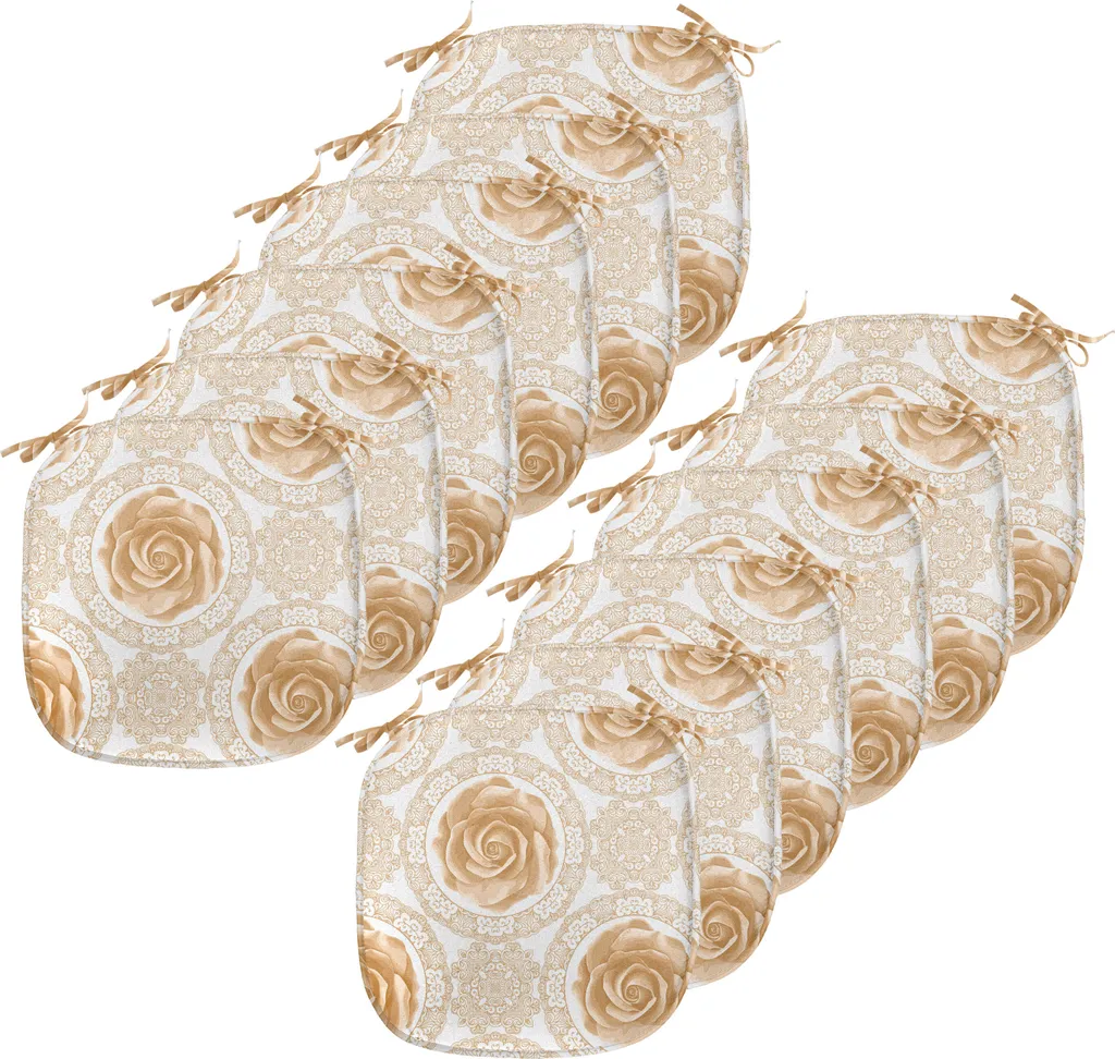 Coussin de Chaise Imperméable avec Attaches pour Cuisine - Pack de 12