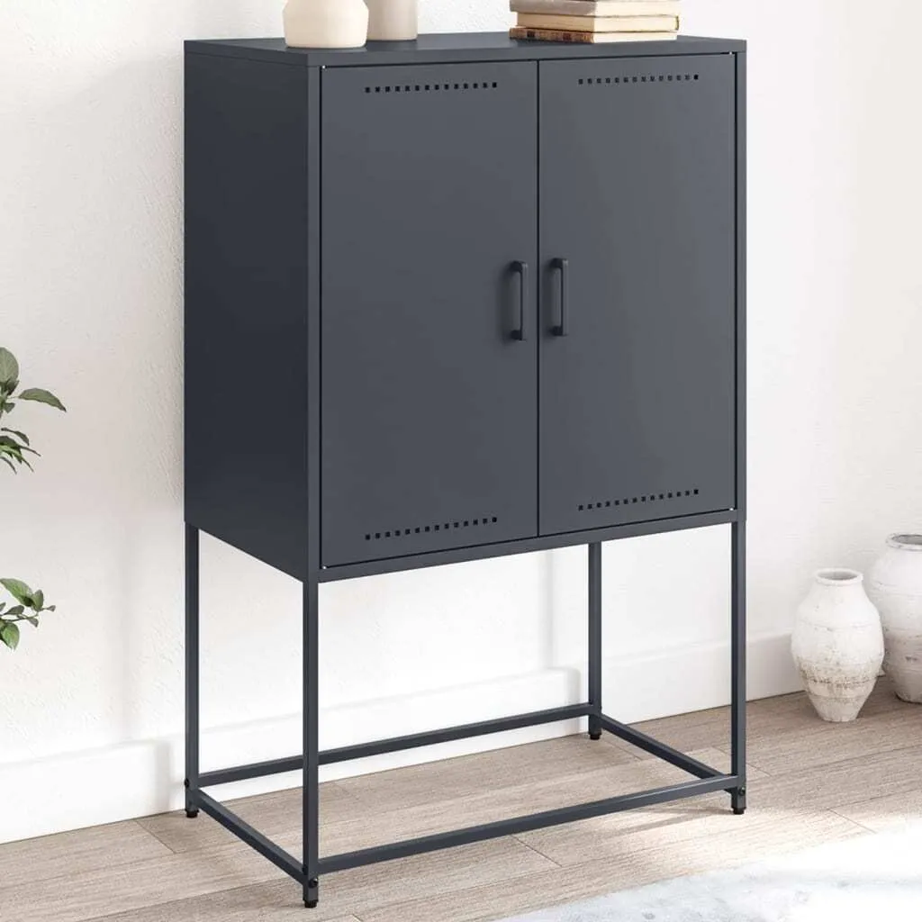 Armadietto Archivio Acciaio Antracite 107 cm - Mobile Ufficio vidaXL