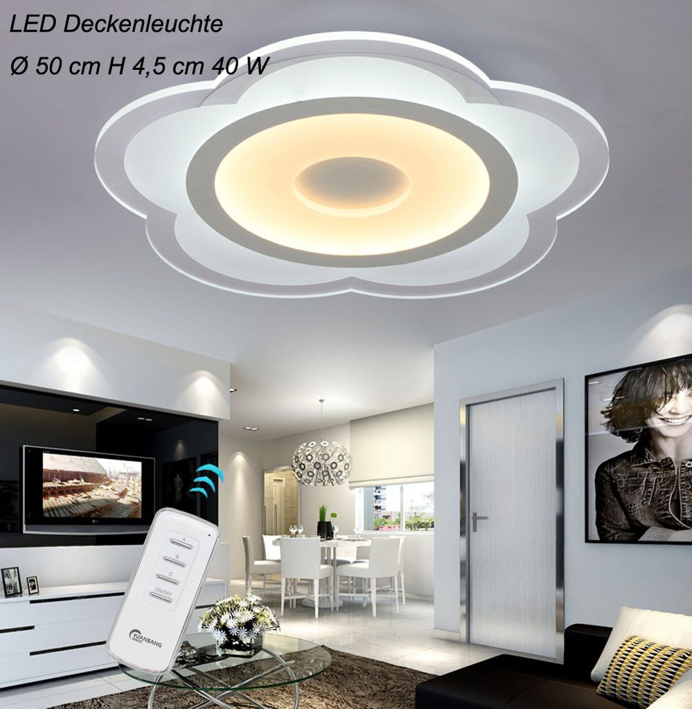 LED Deckenleuchte 1611-500. Mit Fernbedienung ist die Lichtfarbe separat einstellbar A+
