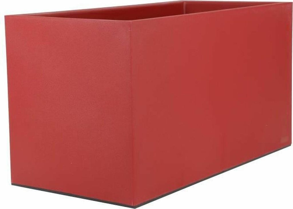 Pot à plantes Riviera 80 x 40 cm Rouge Plastique Carré Image du produit 