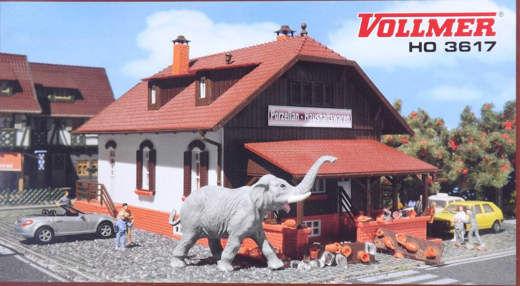Vollmer 3617 Elefant im Porzellan-Laden Spur H0 in