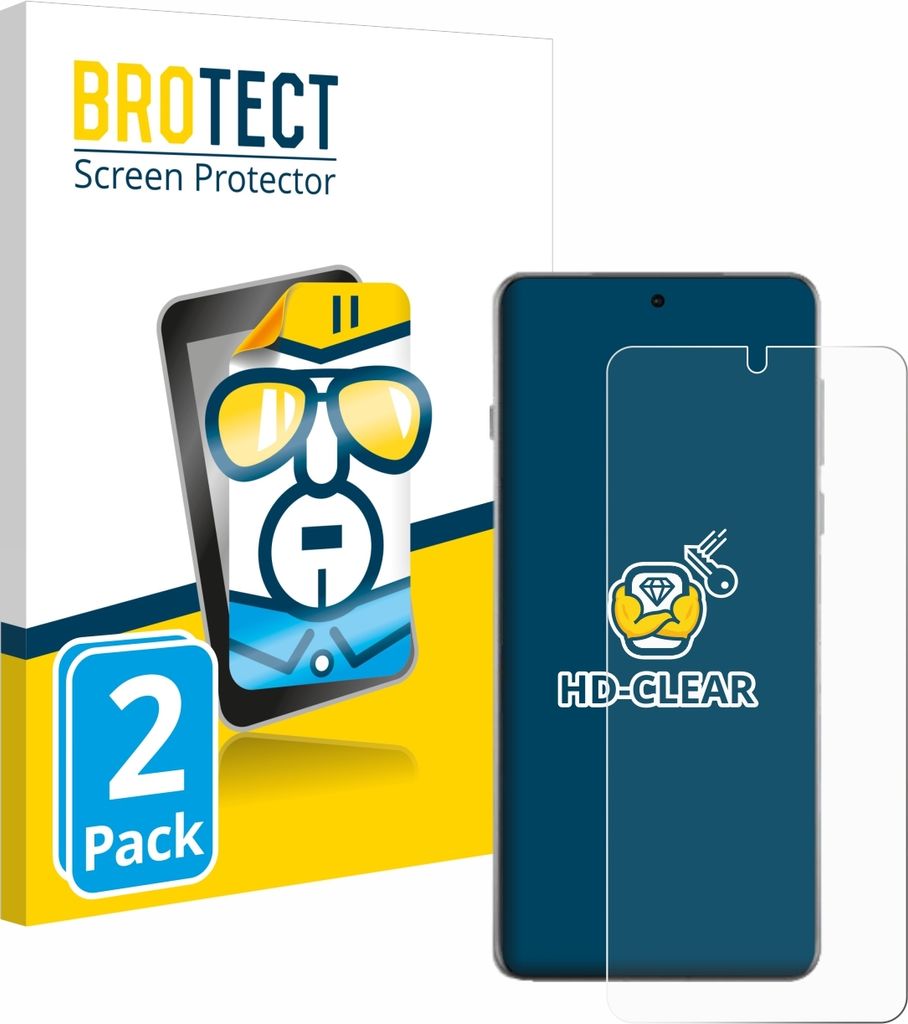 2x Für Oppo Find X8 Pro Schutzfolie BROTECT Displayschutz Display Schutz Folie Klar Transparent