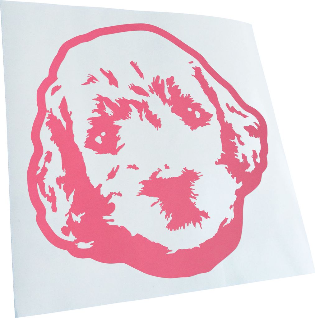 Kiwistar - Autoaufkleber - Golden doodle Hund - Flieder - 10x10cm - Aufkleber für Auto, Laptop, Fahrrad, LKW, Motorrad mehrfarbig JDM Decal Racing