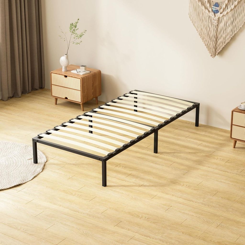 TEENO Sommier 90x190, Sommiers à Lattes avec 6 Pieds pour Image du produit 