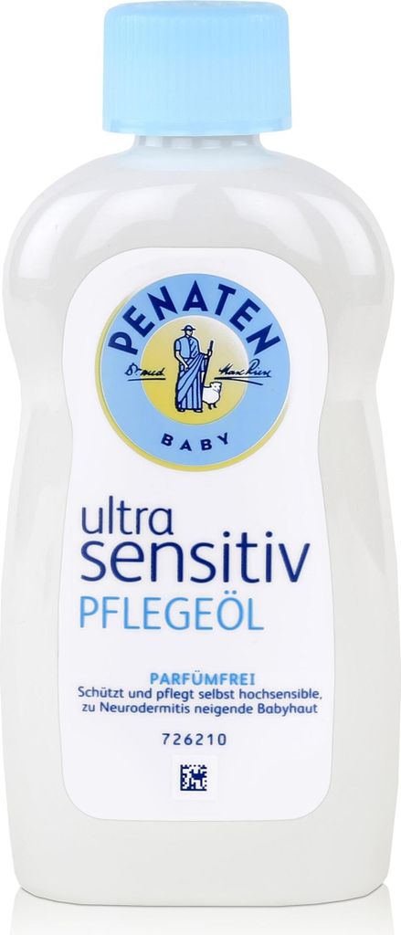 Penaten Baby ultra sensitiv Pflegeöl 200ml - Parfümfrei (1er Pack)
