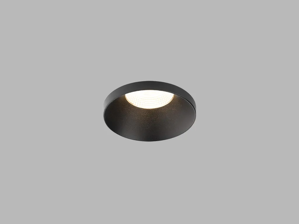 Éclairage de Bureau LED Encastrable 9W Dimmable Noir Confort Visuel UGR