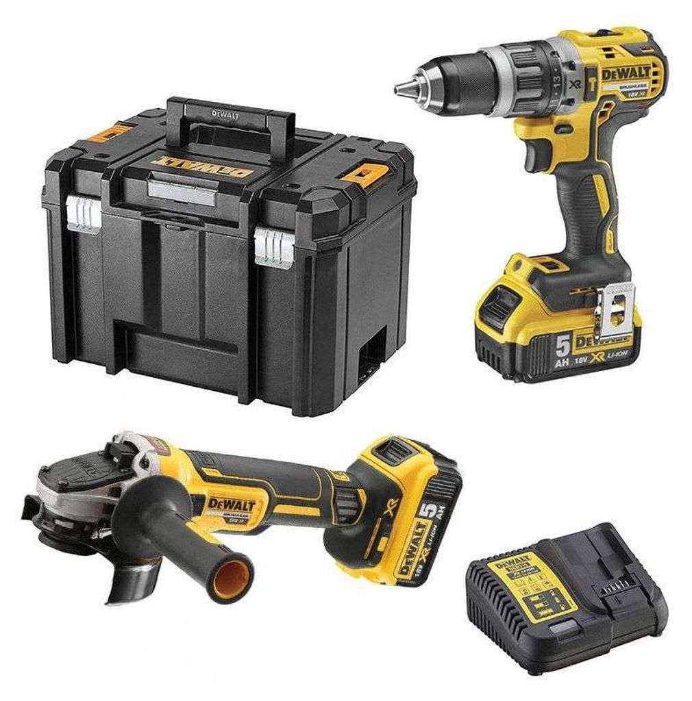 Pack 2 outils 18V DEWALT DCK2080P2T-QW : perceuse-visseuse Image du produit 