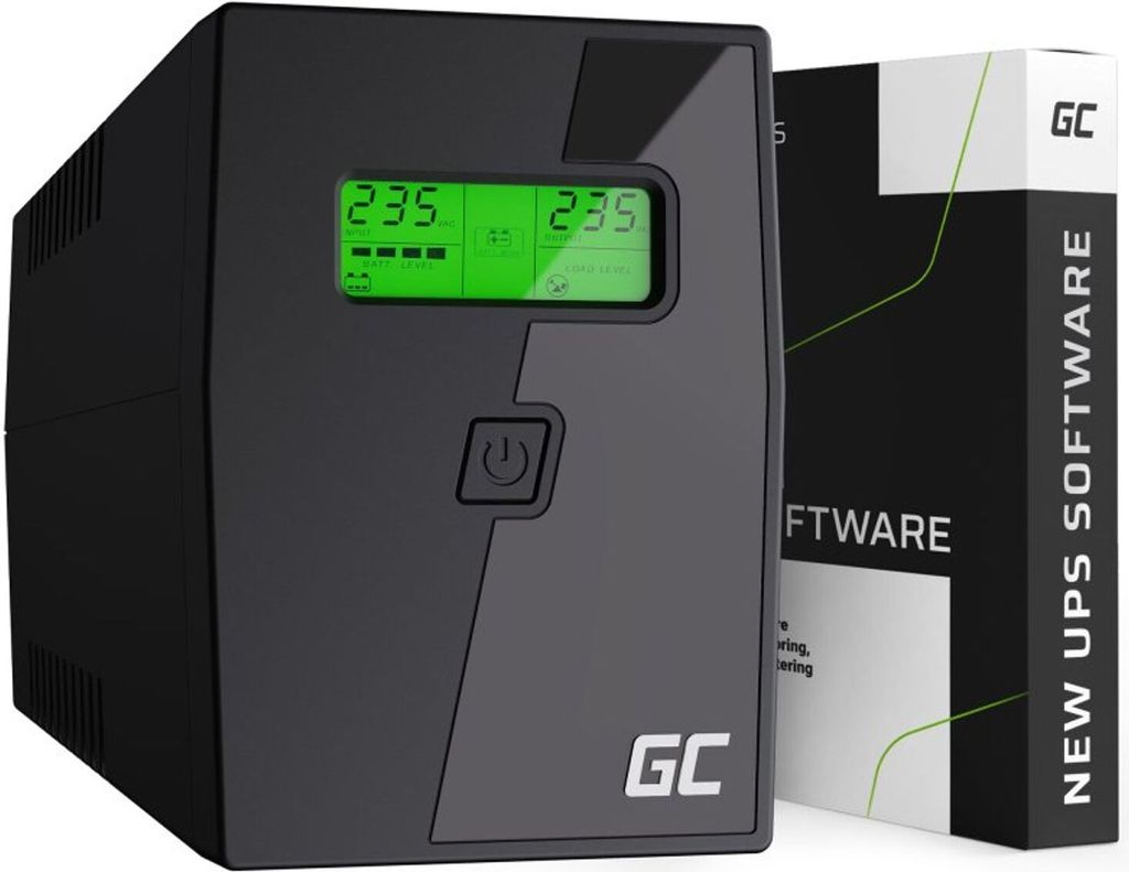 Green Cell UPS01LCD, Line-Interactive, 0,6 kVA, 360 W, Obrázok produktu 