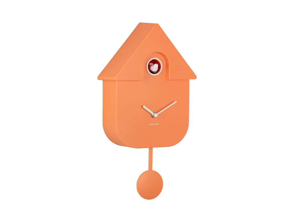 Karlsson Kuckucksuhr MODERN CUCKOO soft orange | 8,5x21,5x41 cm