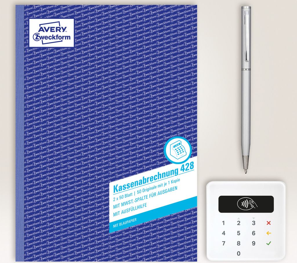 Avery Zweckform® 428 428 Décompte de caisse, DIN A4, avec Image du produit 
