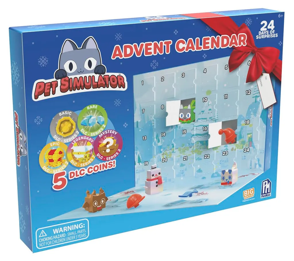 Calendrier de l'Avent Pet Simulator Série 2 avec Figurines et DLC Exclusifs