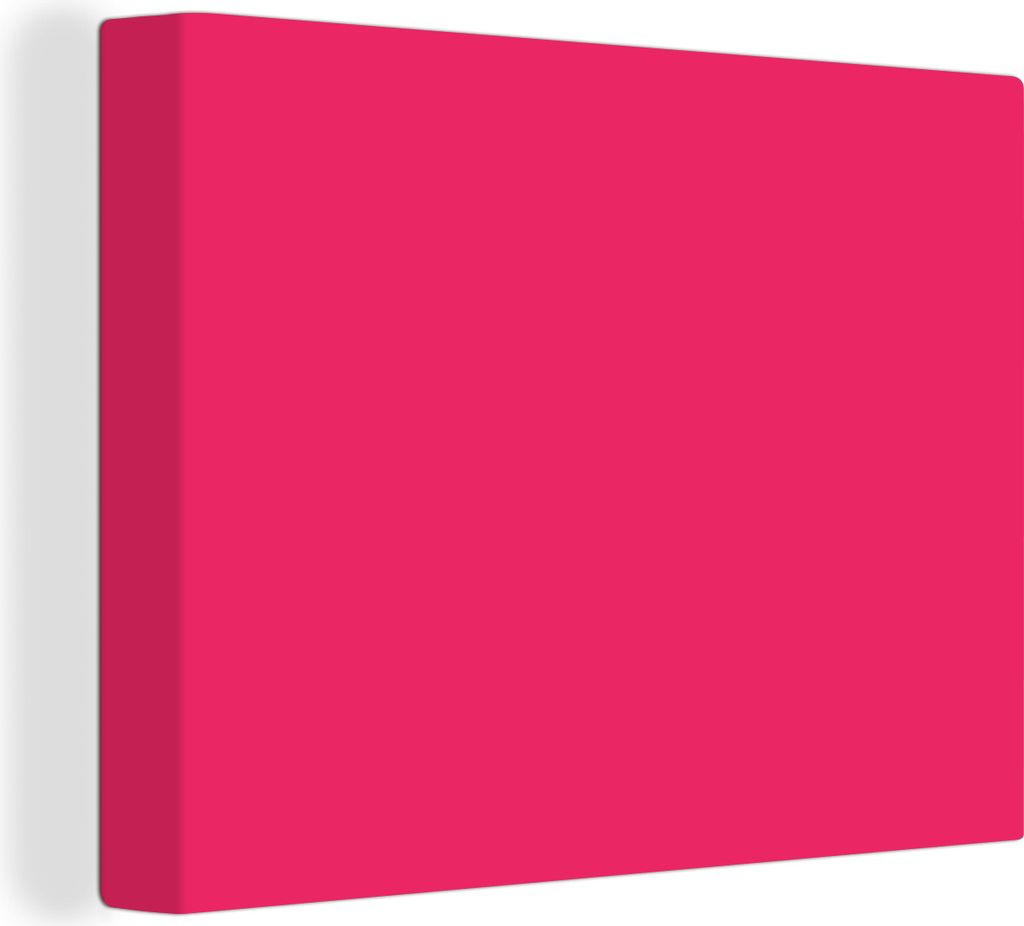 MuchoWow - Leinwandbilder - Karmin - Farben - Palette - Rosa, Wandbild, Wanddeko Bilder Wohnzimmer, 40x30 cm