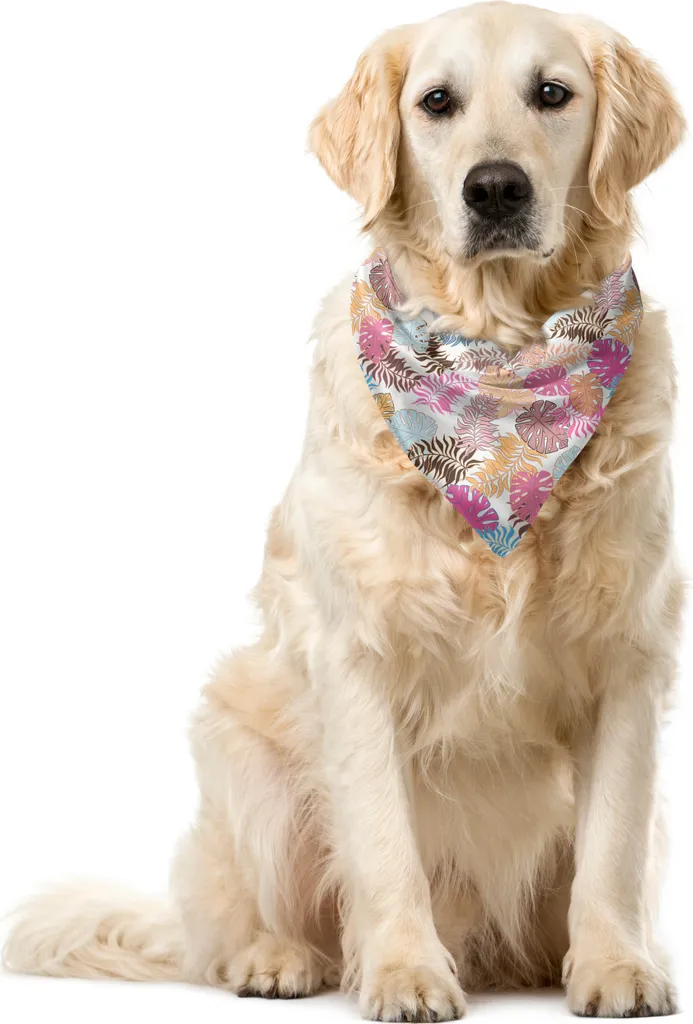 Prezzo ABAKUHAUS Bandana per Cani Philodendron 55cm Multicolore