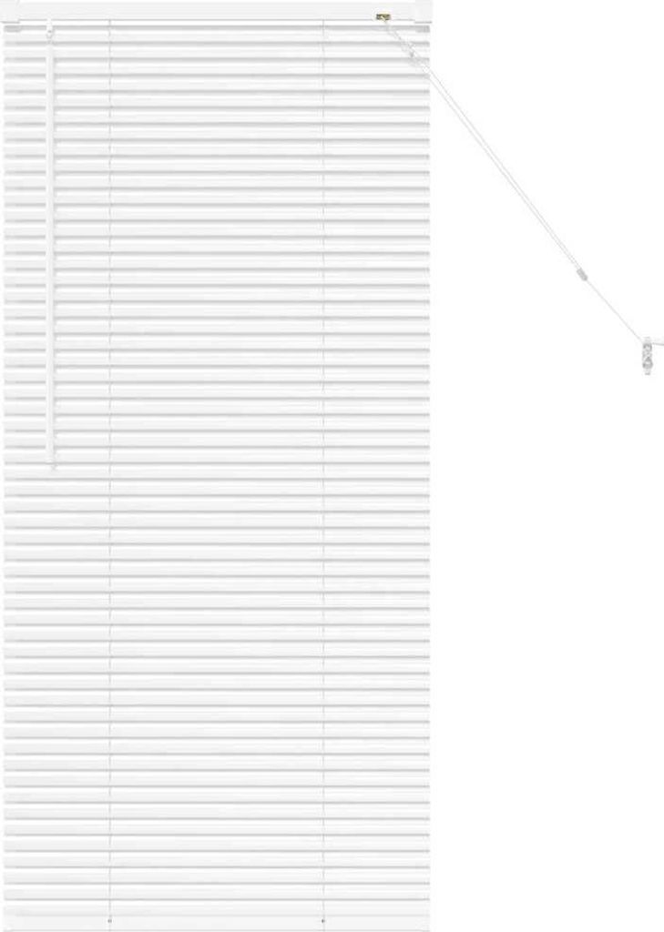 vidaXL Balkenjalousien Weiß 130 x 55 cm Aluminium
