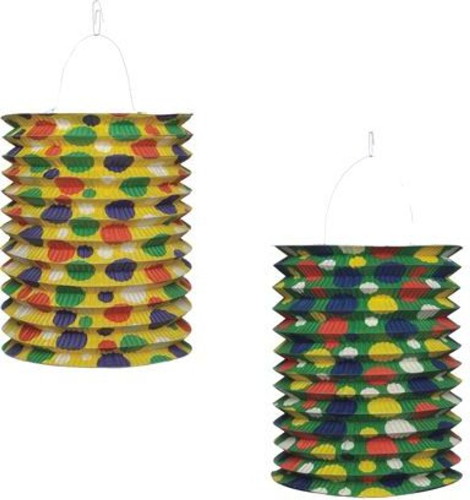 2 Zuglaternen Ø 15 cm · 20 cm "Confetti"