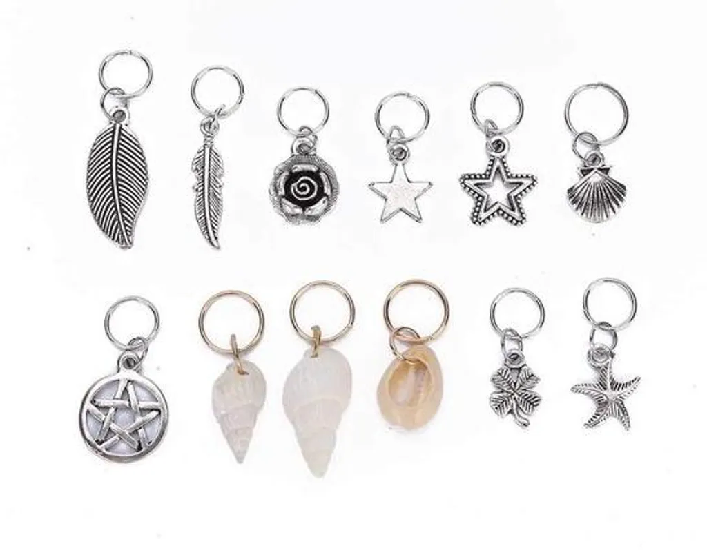 70 Accessoires Cheveux : Bagues et Pinces Dreadlocks pour Coiffure Boho