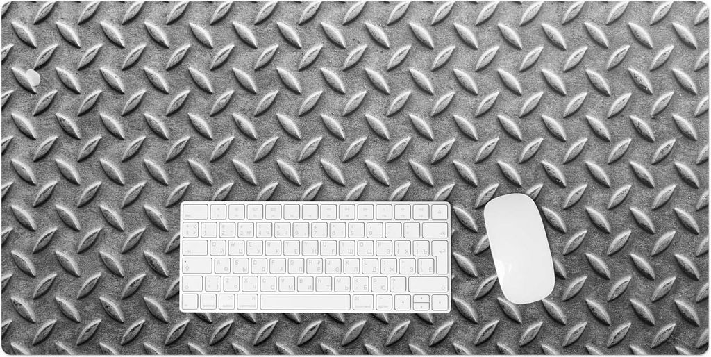 Metallgitter – Schreibtischunterlage – Rutschfeste Tischunterlage – Schreibtischmatte für Büro & Zuhause – Schreibunterlage – Mauspad ...