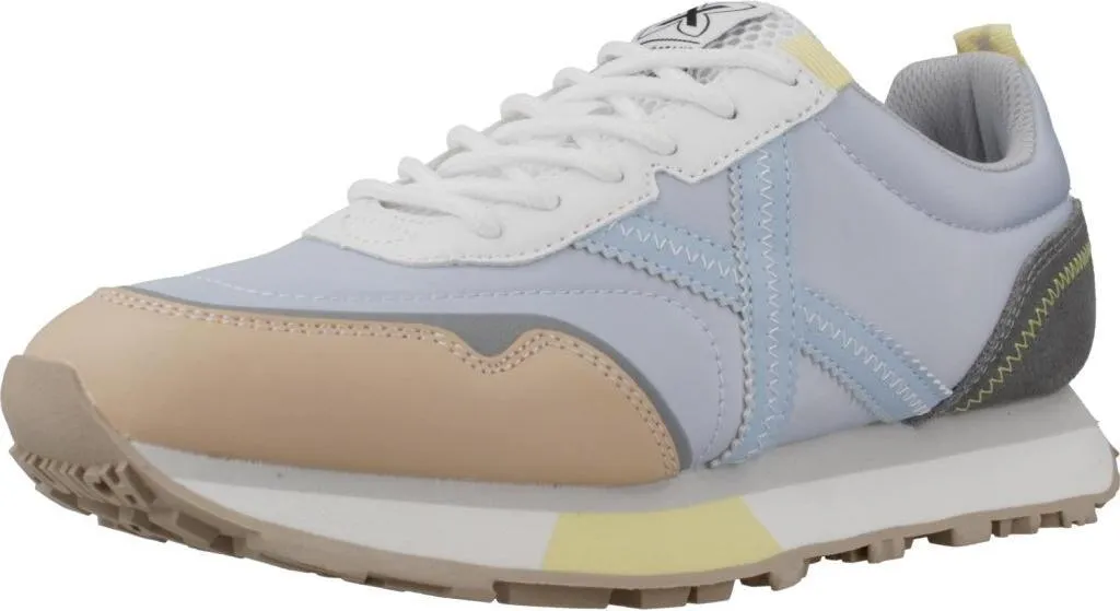 Munich 8215005m - Baskets Femme Bleues Originales au Style Rétro Sport