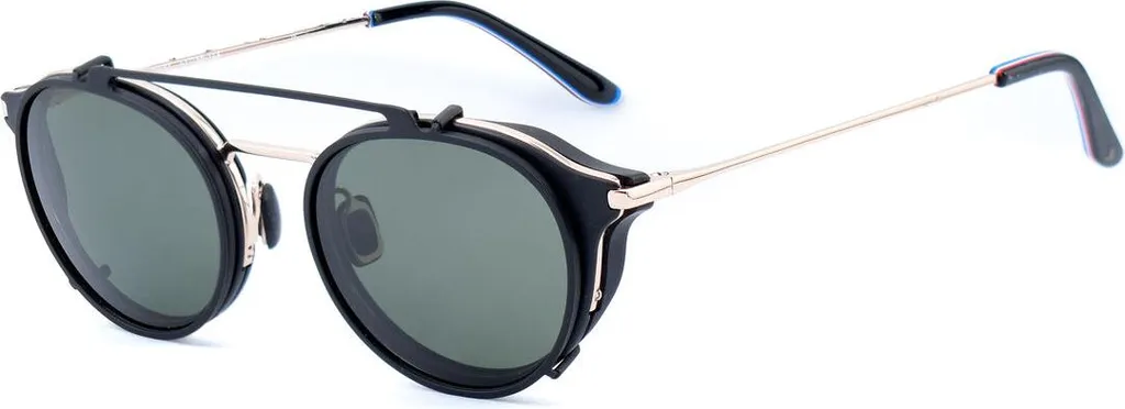 Monture de Lunettes de Vue Vuarnet VL1806 Noir avec Clip Solaire Homme