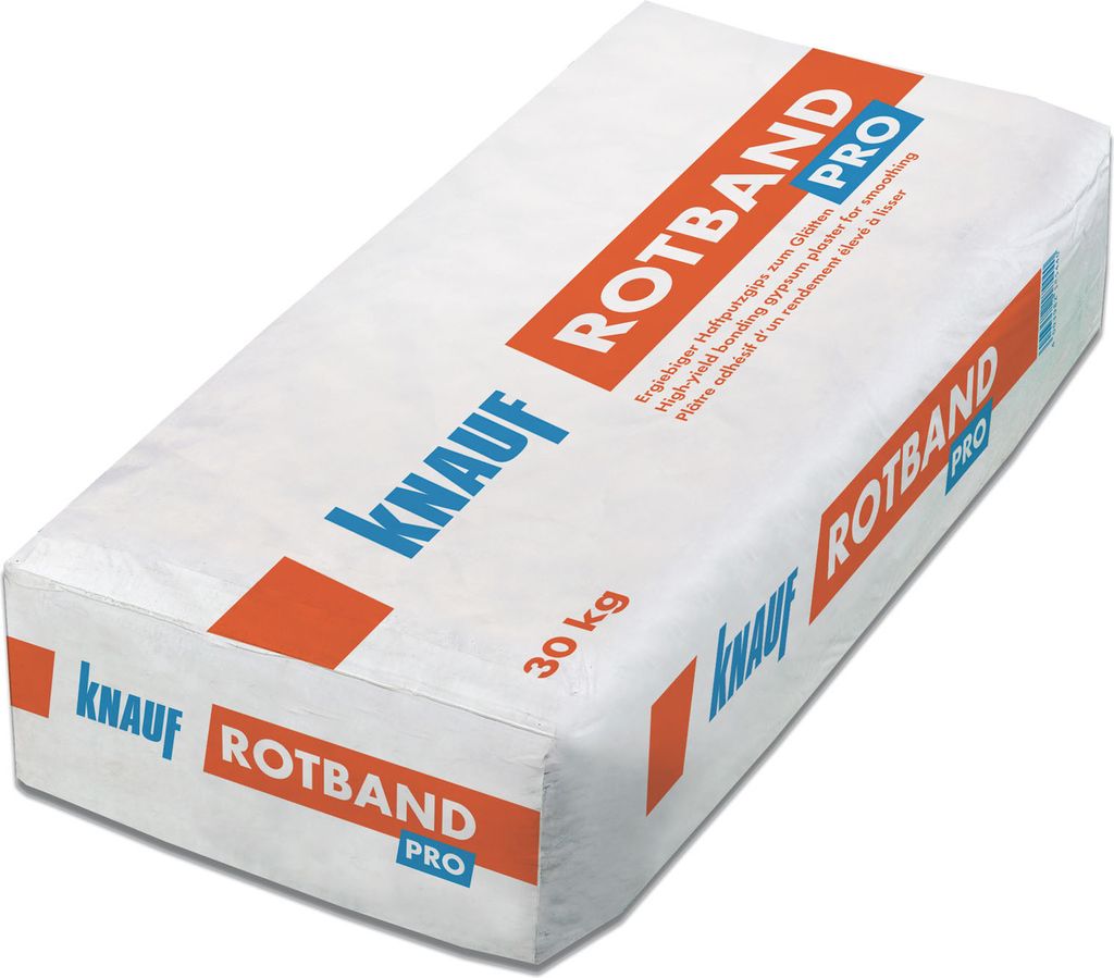 A bag of KNAUF Rotband Pro.
