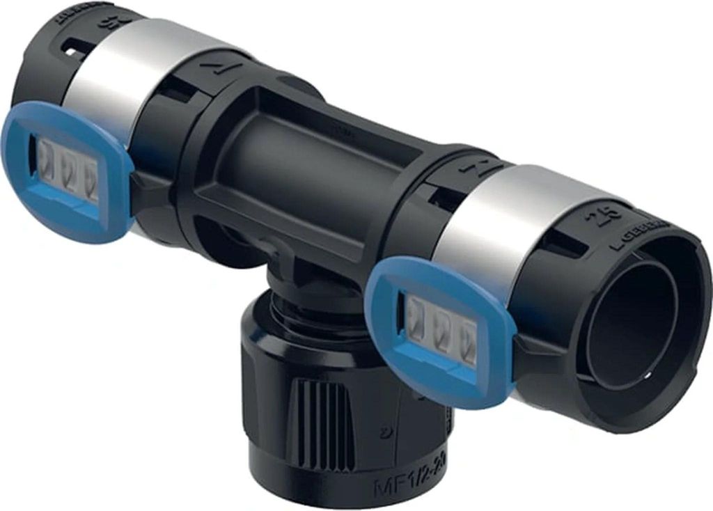 Geberit GE FlowFit Masterfix, Übergangs-T-Stück, d20 x RpMF1/2 x 20mm, PPSU, 1 Stk.