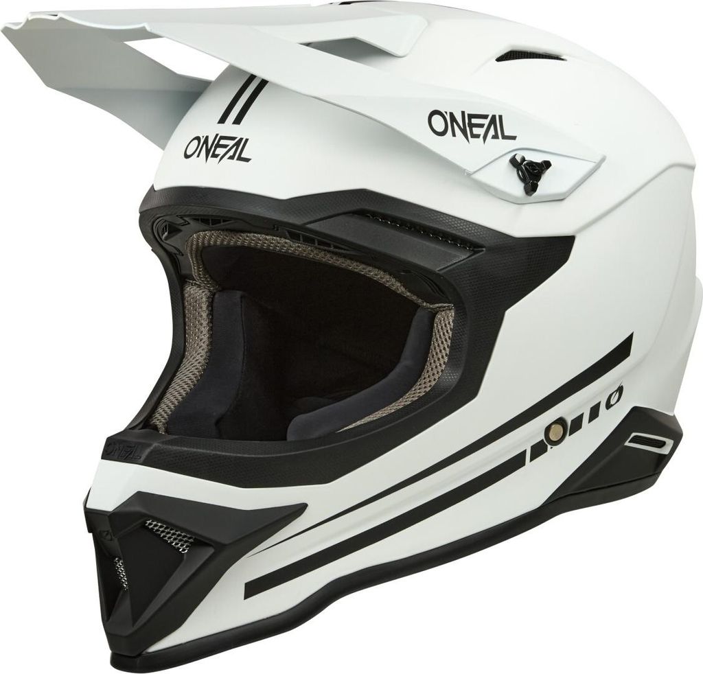 Oneal 1SRS Solid Motocross Helm, weiß matt, L Produktbild 
