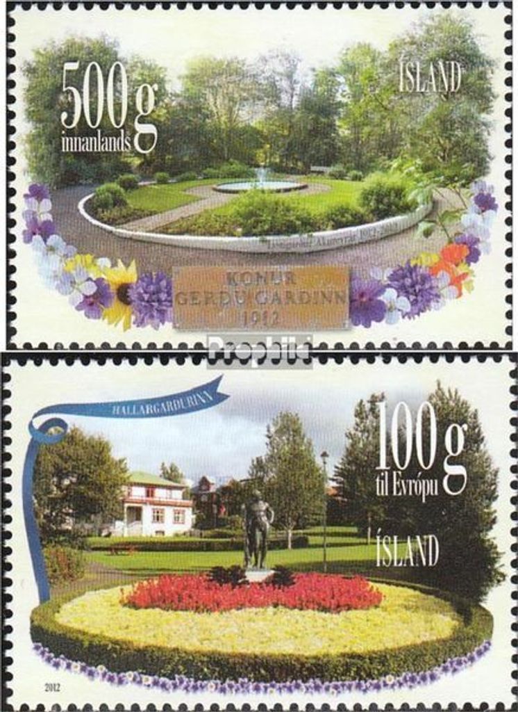 Briefmarken Island 2012 Mi 1357-1358 (kompl.Ausg.) postfrisch Parks