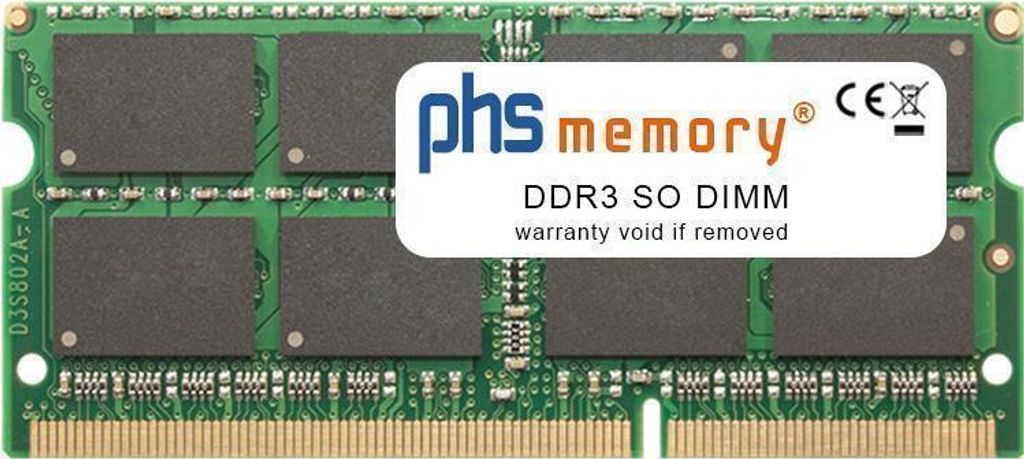 PHS-memory 16GB RAM Speicher passend für HP Pavilion Gaming 15-ak003nl DDR3 SO DIMM 1600MHz PC3L-12800S (SP401056)