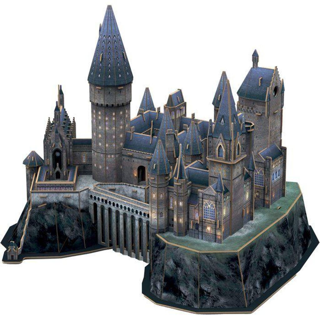 3D Puzzle, Harry Potter Schloss Hogwarts, 197 Teile, 32,5 cm Höhe